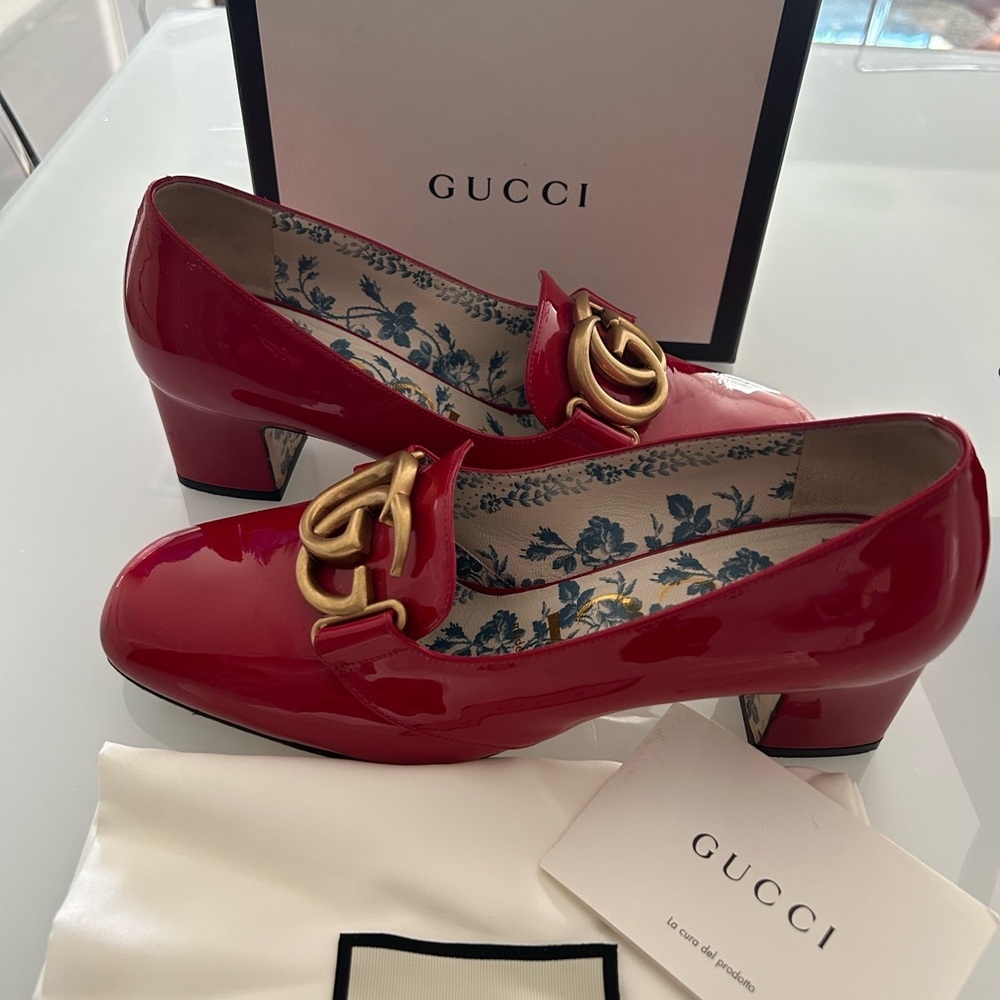 Gucci Vernice Crystal Red View 4